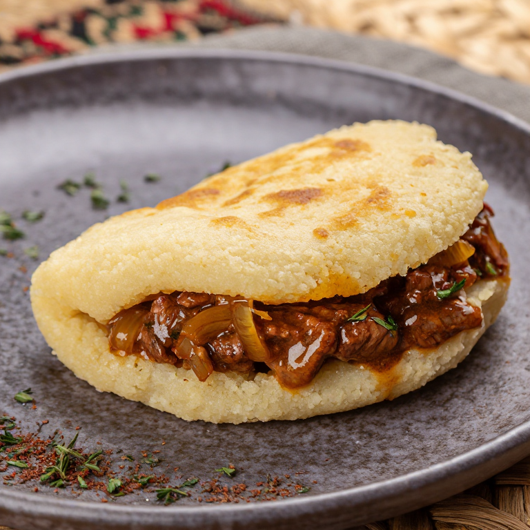Arepa de Carbonnade Flamande