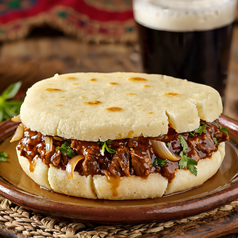 Arepa de Carbonnade Flamande