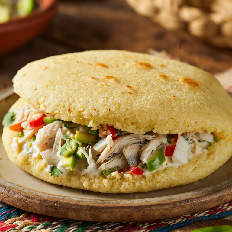 Arepa Garífuna de Pescado en Coco (Inspirada en Panades de Dangriga)