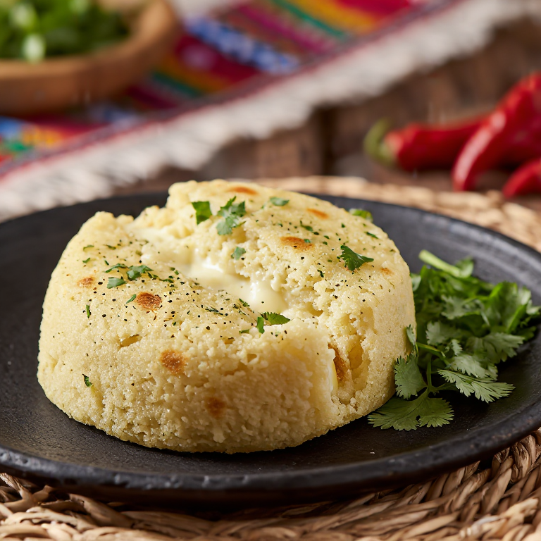 Arepa de Ema Datshi: Arepa Butanesa de Queso y Chile