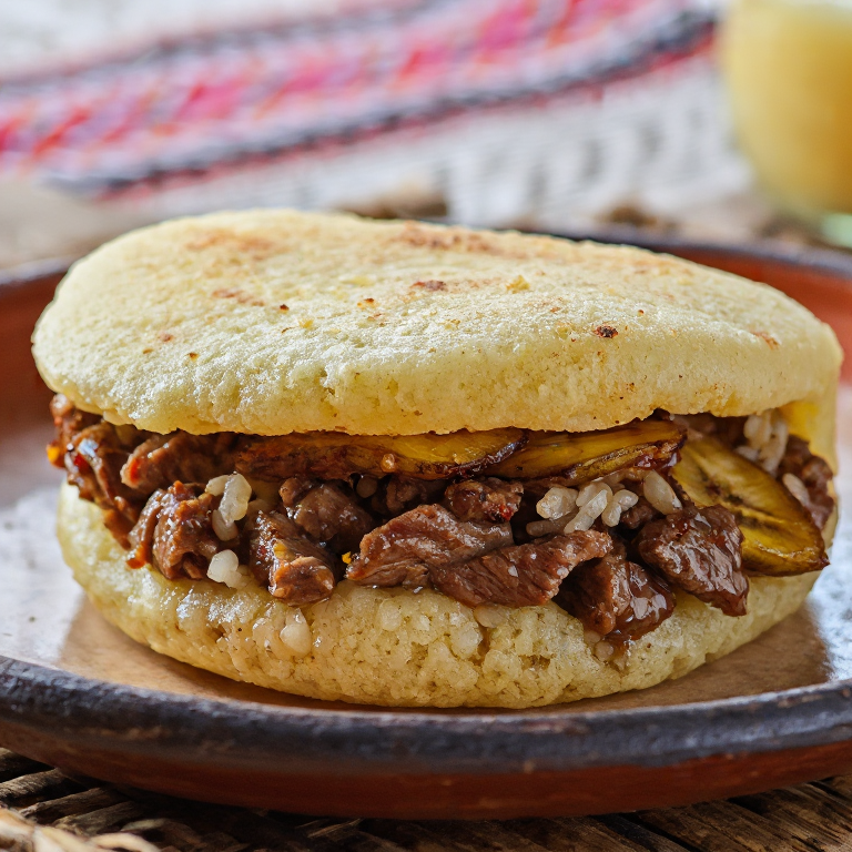 Arepa de Majadito Cruceño: Fusión Boliviana