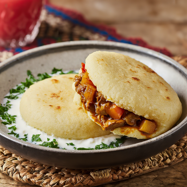 Arepa de Bosanski Lonac (Guiso Bosnio)