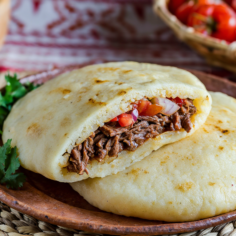 Arepa Botswana: Seswaa de Res y Relish de Tomate