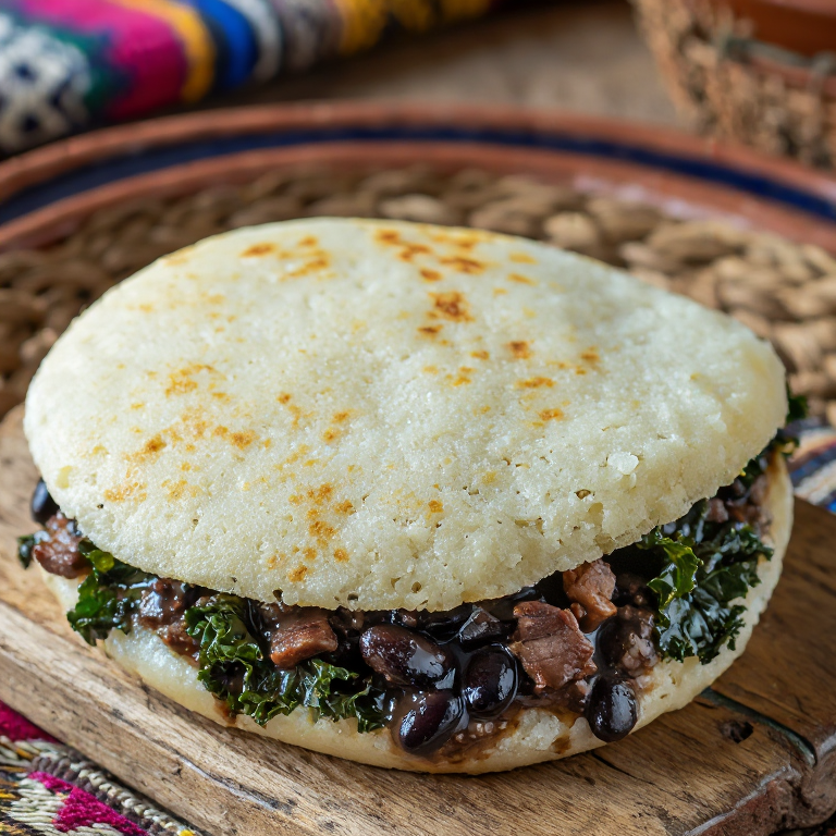 Arepa Feijoada: Arepa Rellena con el Sabor de la Feijoada Brasileña