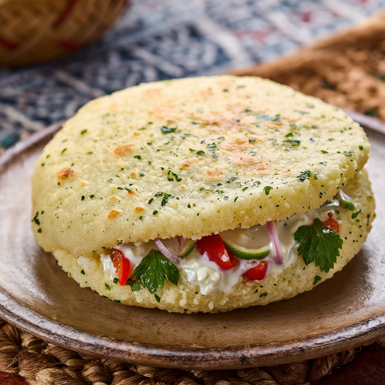 Arepa de Pescado en Leche de Coco (Fusión Diego Garcia)