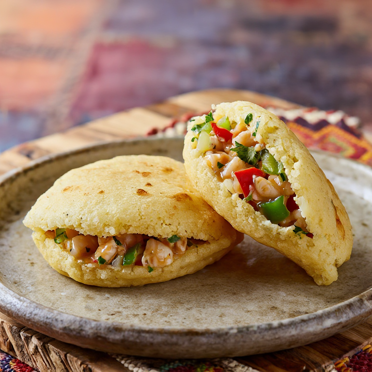 Arepa Rellena de Caracol Caribeño (Conch Arepa)