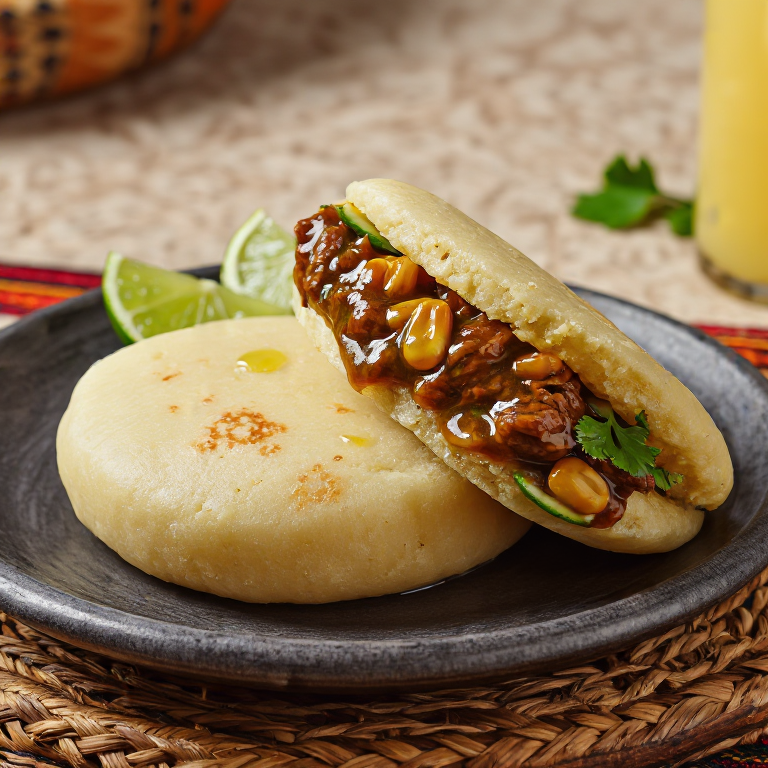 Arepa Burundesa de Carne Maní