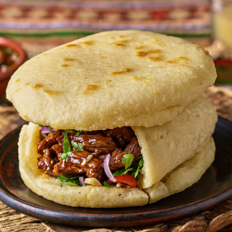 Arepa Lok Lak de Cambodia
