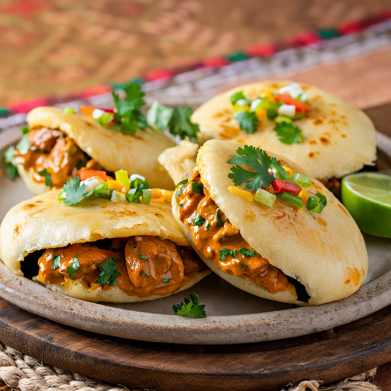 Arepa de Butter Chicken al Estilo Abbotsford