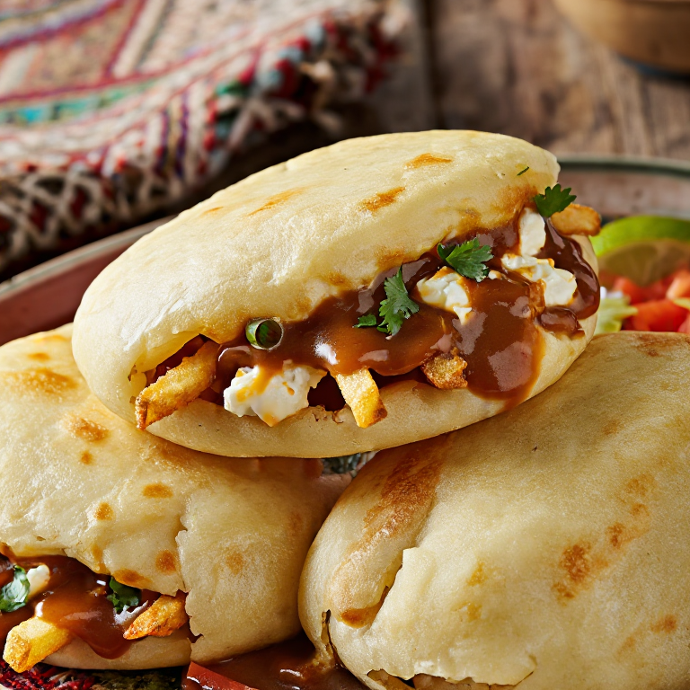 Arepa de Poutine Canadiense