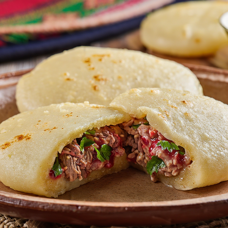 Arepas de Tourtière Canadiense: Un Viaje Culinario al Norte