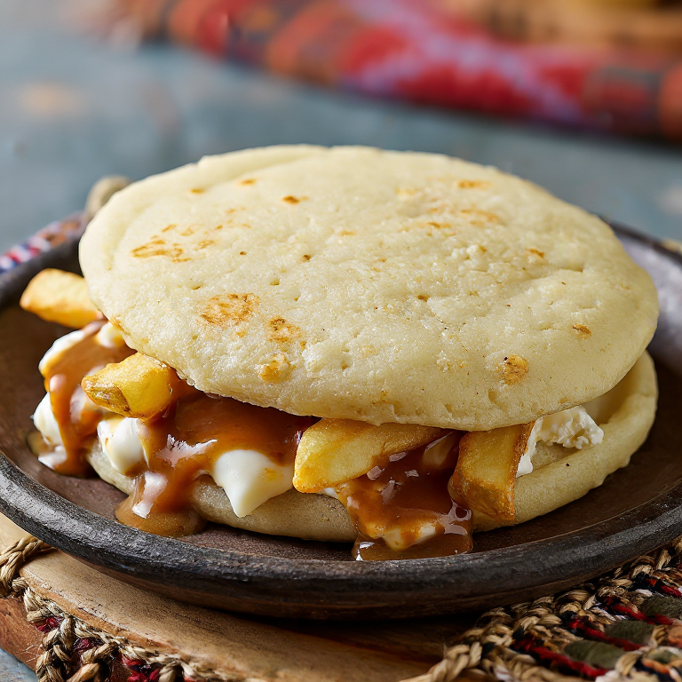 Arepa Poutine: La Fusión Canadiense