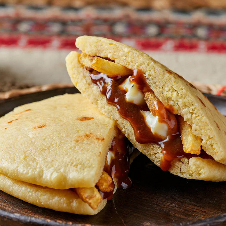 Arepa Poutine Canadiense