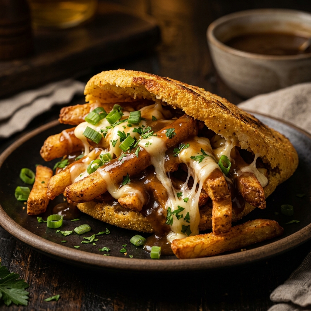 Arepa Poutine: El Desafío del Invierno Canadiense