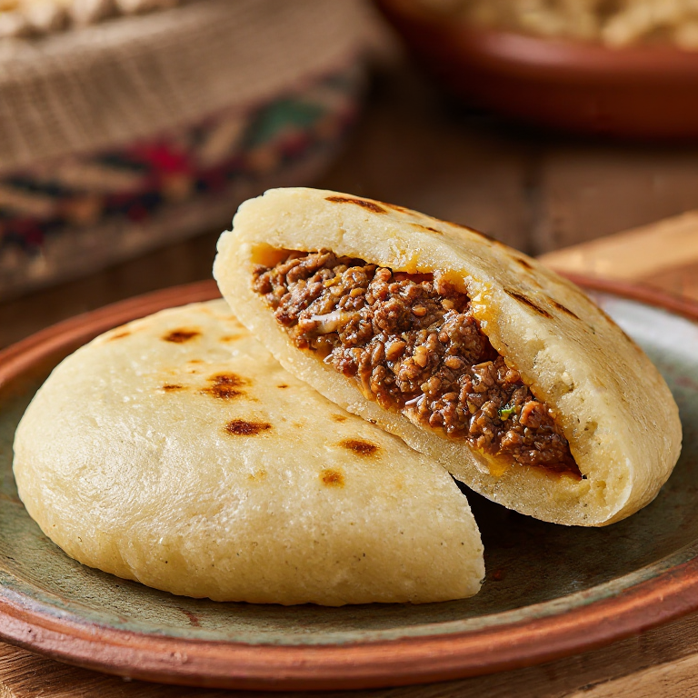 Arepa de Tourtière: Fusión Quebequense