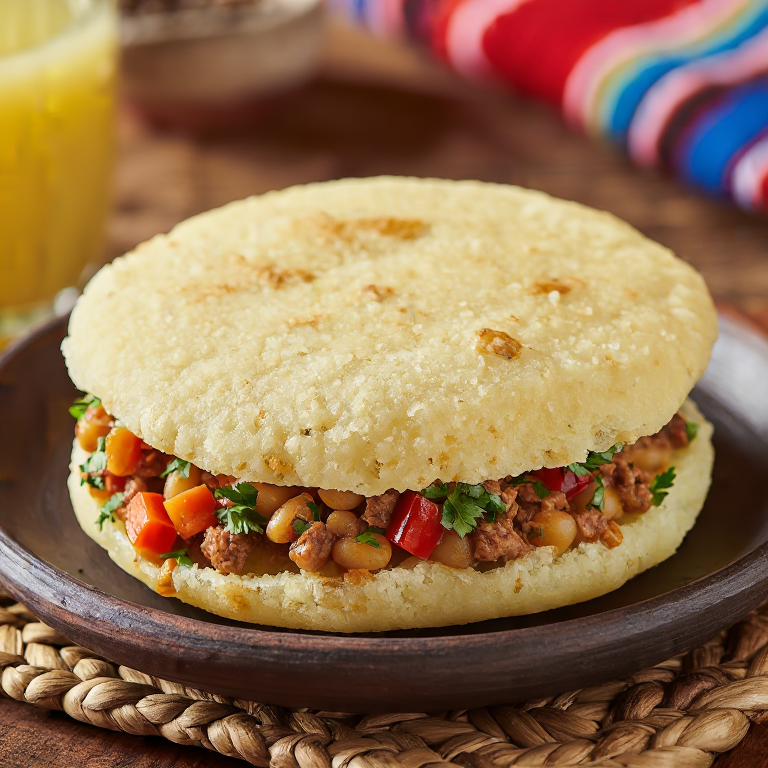 Arepa de Cachupa Caboverdiana: Un Homenaje a la Tradición en Cada Bocado