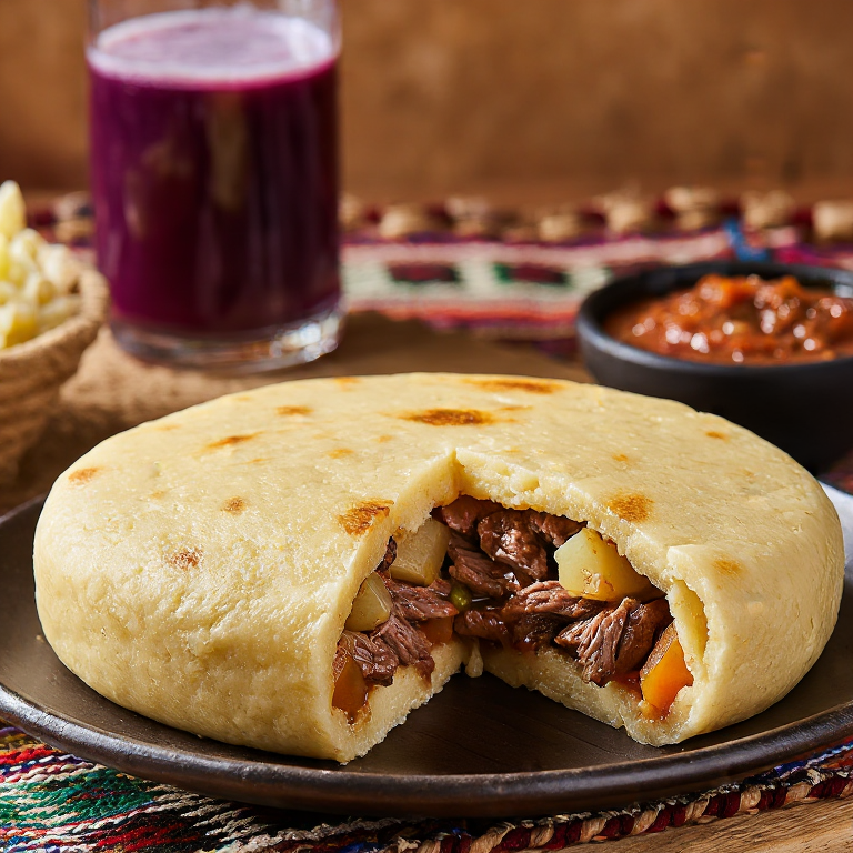Arepa de Charquicán: Fusión Chileno-Venezolana desde el Desierto de Atacama