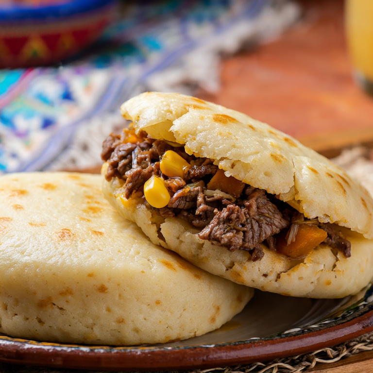 Arepa de Cazuela Chilena: Un viaje a Chillán en cada bocado
