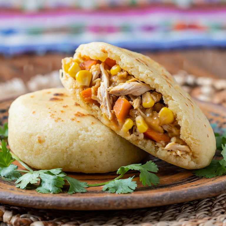 Arepa de Cazuela de Ave Chilena