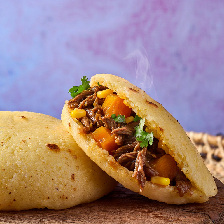 Arepa de Cazuela Chilena (Talca)
