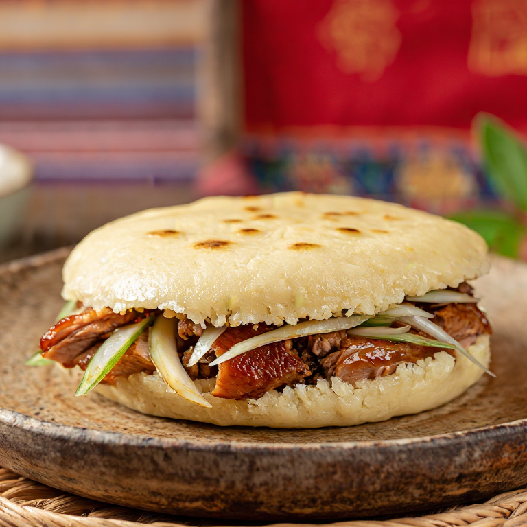 Arepa Pekín: Arepa Rellena de Pato Laqueado al Estilo Beijing