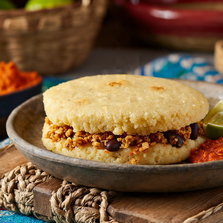 Arepa Mute Santandereana (Mixed Dough Arepa Inspired by Traditional Santander Soup)