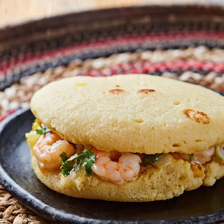 Arepa de Camarones al Encocado (Condoto)