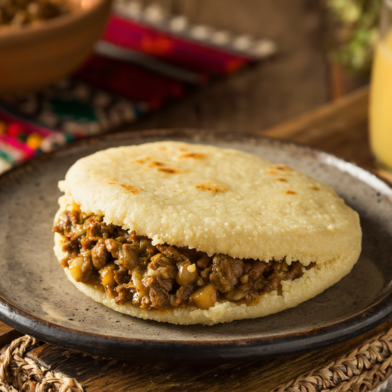 Arepa de mute santandereano