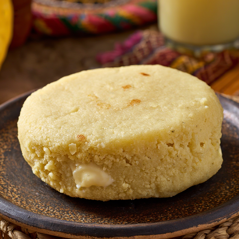 Arepa de Mote de Queso (Yam and Cheese Arepa from Montería)