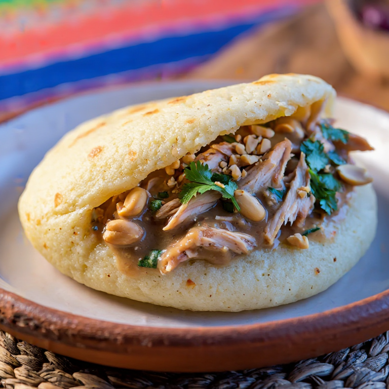 Arepa Rellena de Pollo en Pipián (Inspirada en Popayán)