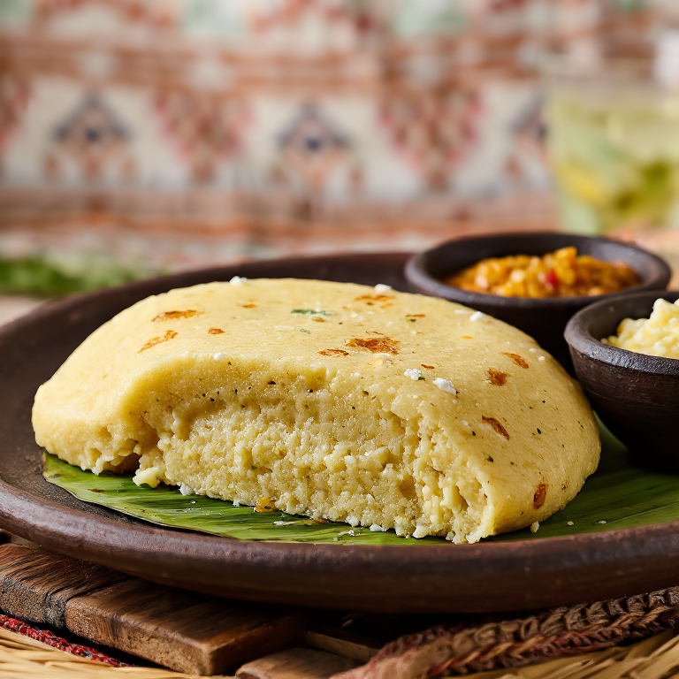 Arepa de Mote de Queso: Fusión Caribeña