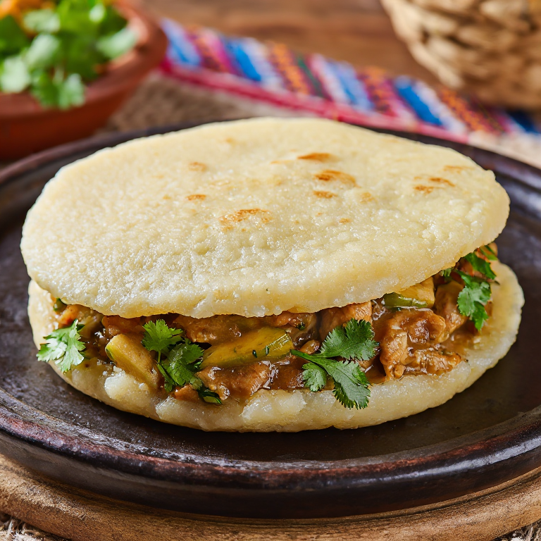 Arepa de Sancocho de Gallina estilo Támesis