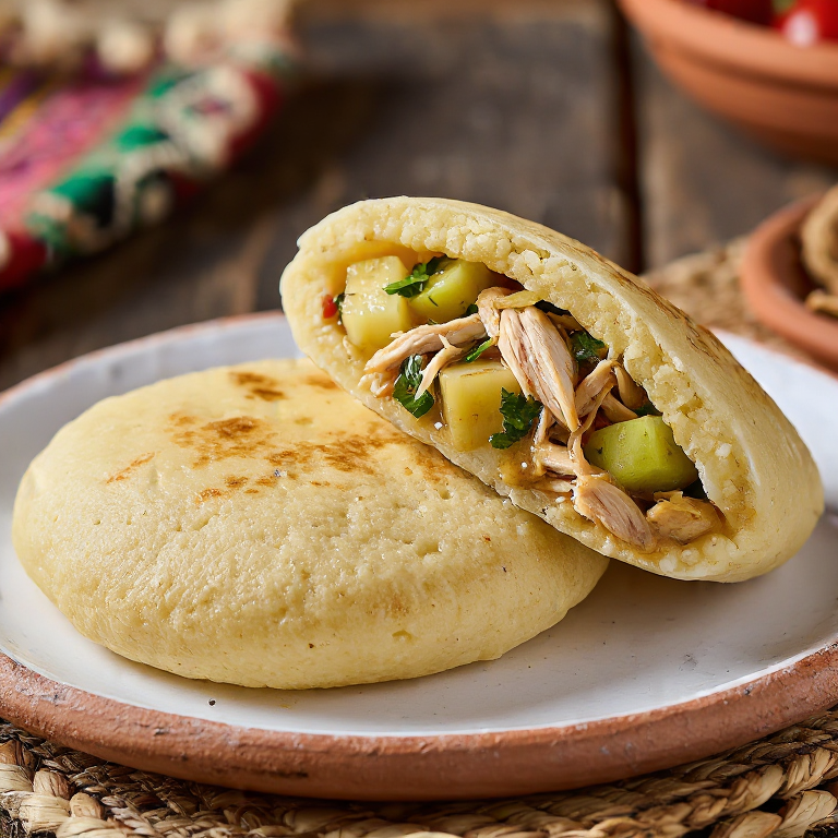 Arepa de Sancocho de Gallina