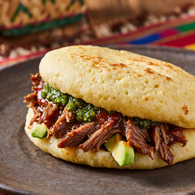 Arepa Llanera de Ternera a la Parrilla