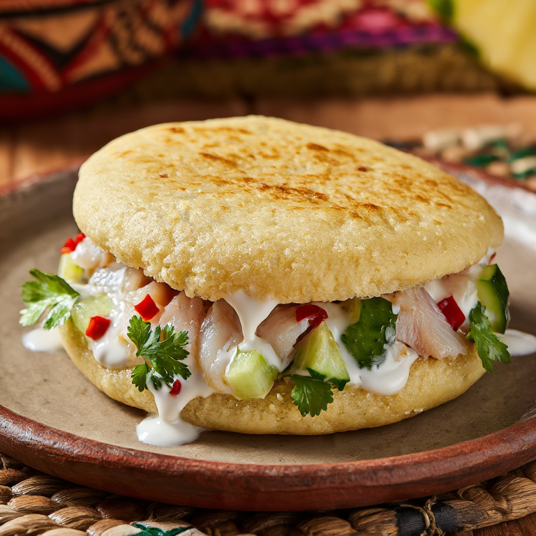 Arepa de Ika Mata: La Fusión del Pacífico en Tu Mesa