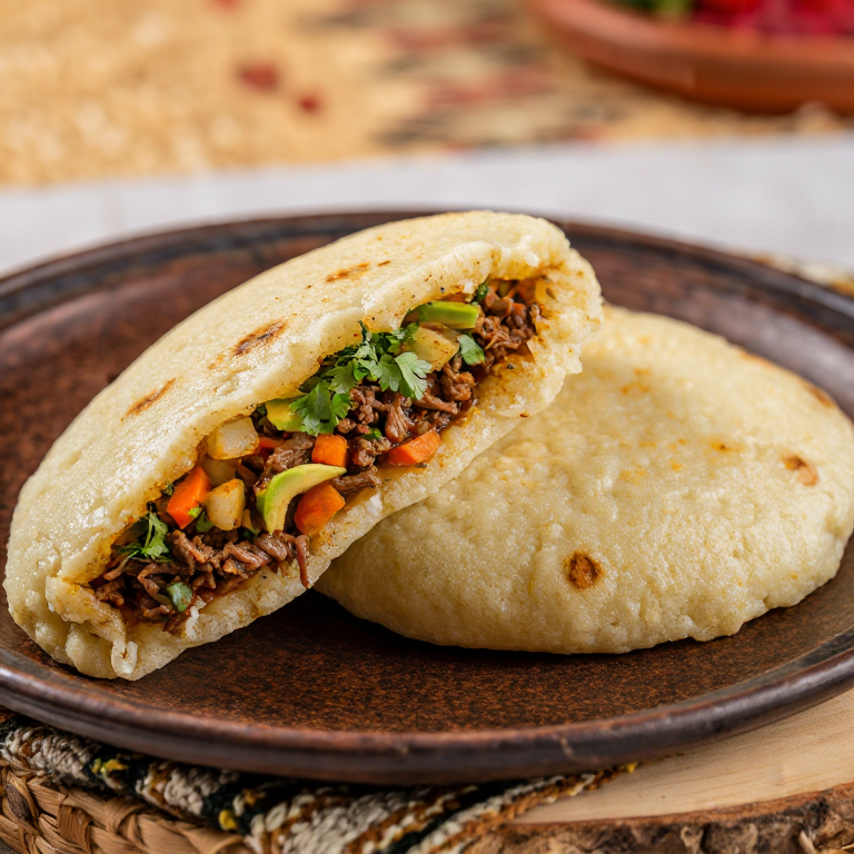 Arepa de Olla de Carne Costarricense