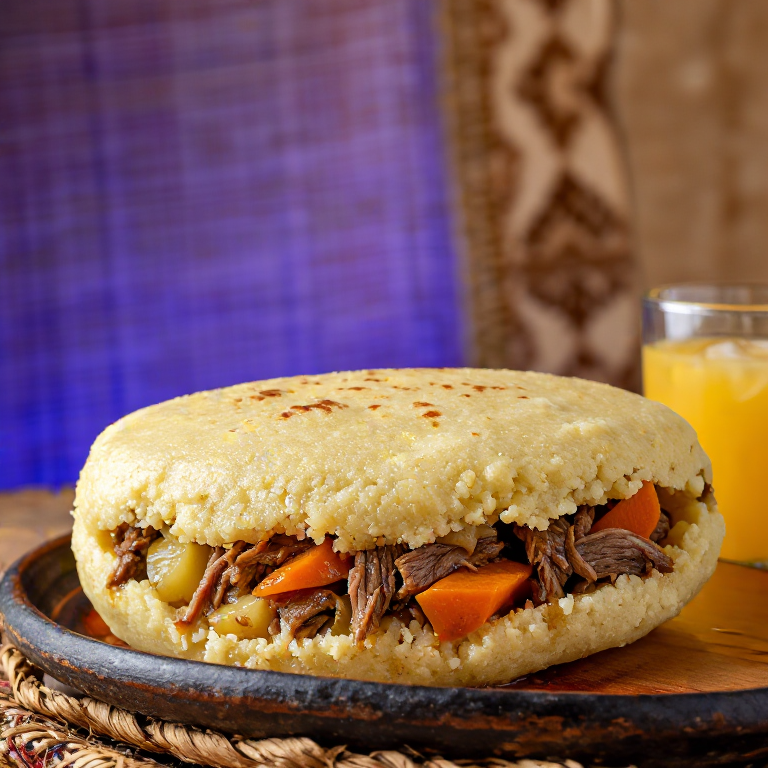 Arepa de Olla de Carne (Arepa Costarricense de Cocido)