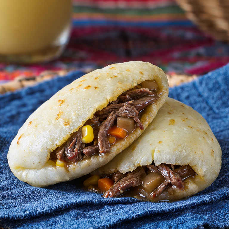 Arepa Costarricense de Olla de Carne
