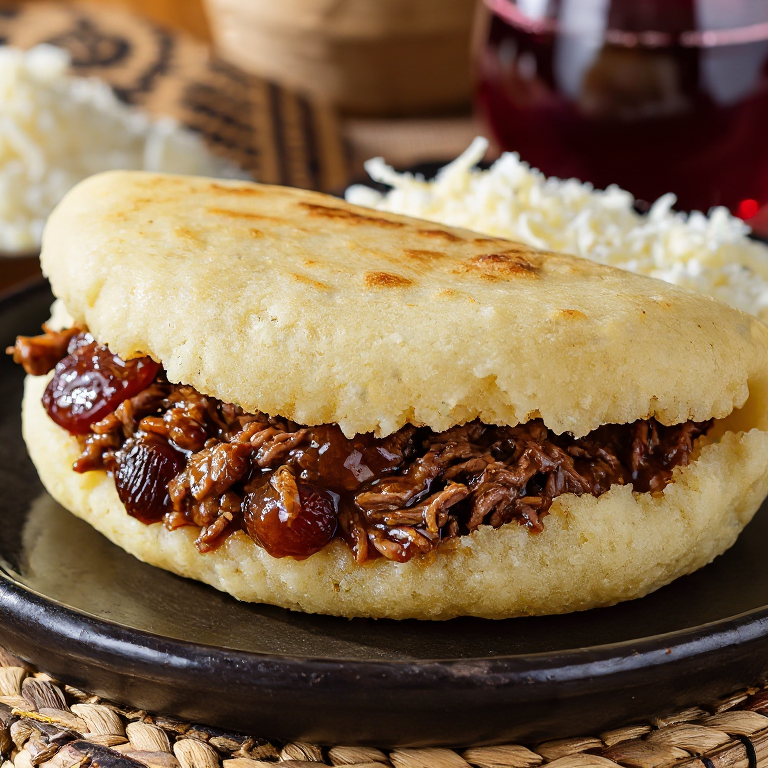 Arepa de Pašticada (Estilo Dálmata)