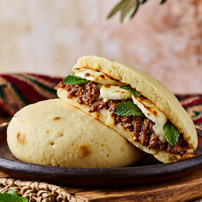 Arepa Stifado: Fusión Cipriota y Venezolana