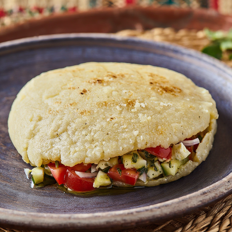 Arepa Halloumi con Hierbas de Chipre