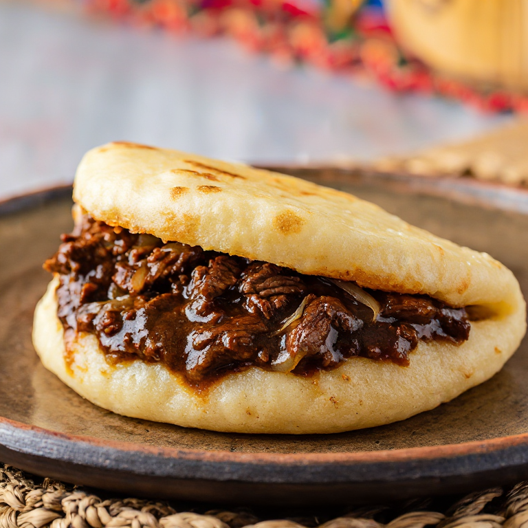 Arepa de Guláš Checo (Estilo Ústí nad Labem)