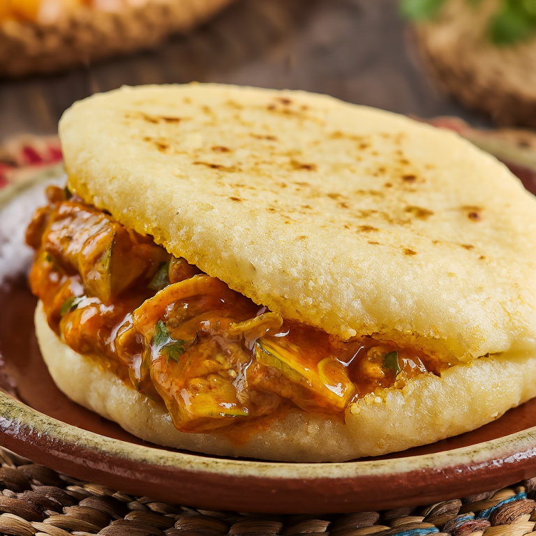 Arepa Congoleña de Moambe (Pollo en Salsa de Palma)