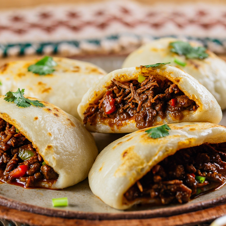 Arepa de Chivo Guisado al Estilo Fronterizo