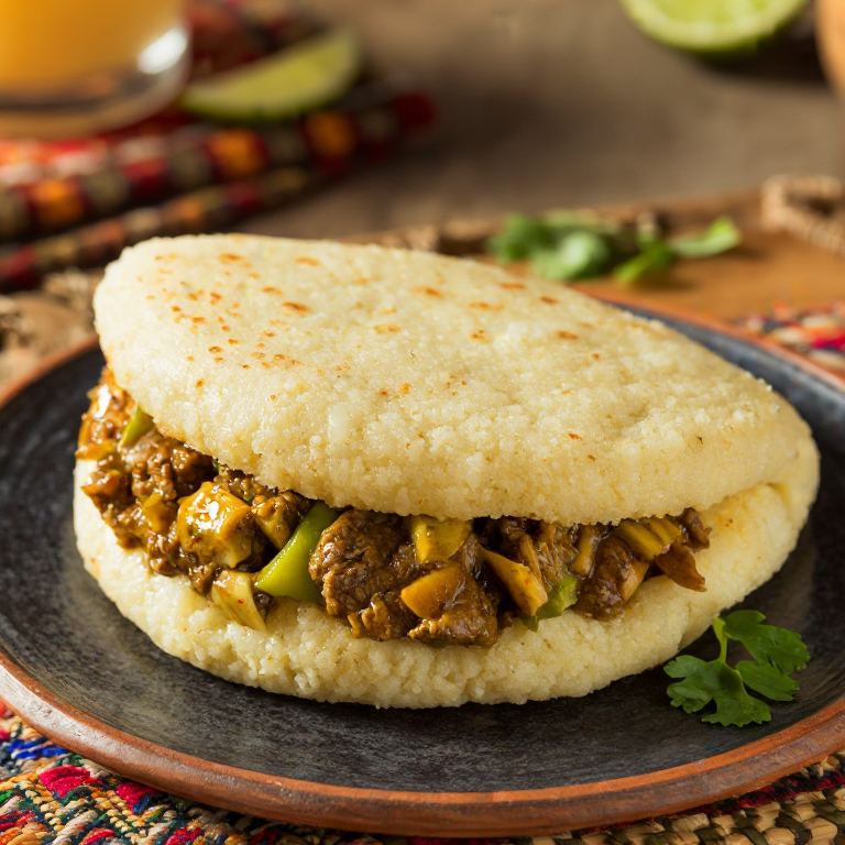 Arepa de Sancocho Dominicano
