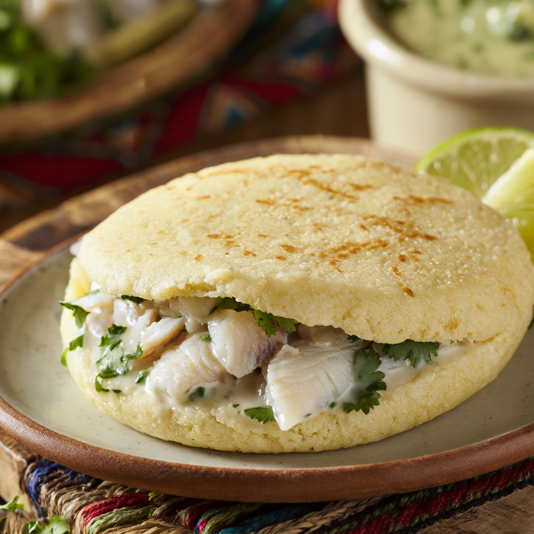 Arepa de Pescado con Coco (La Romana)