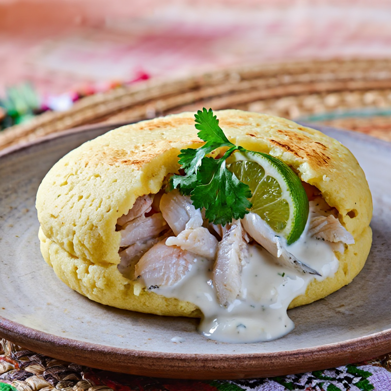 Arepa de Pescado con Coco (Nagua-Style Coconut Fish Arepa)