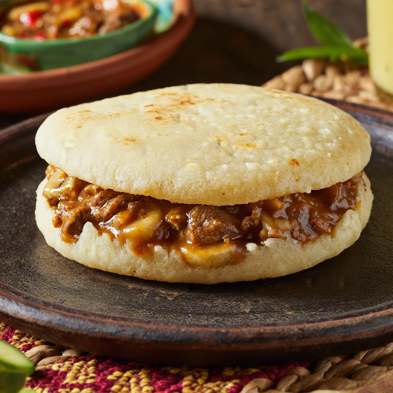 Arepa de Sancocho Dominicano