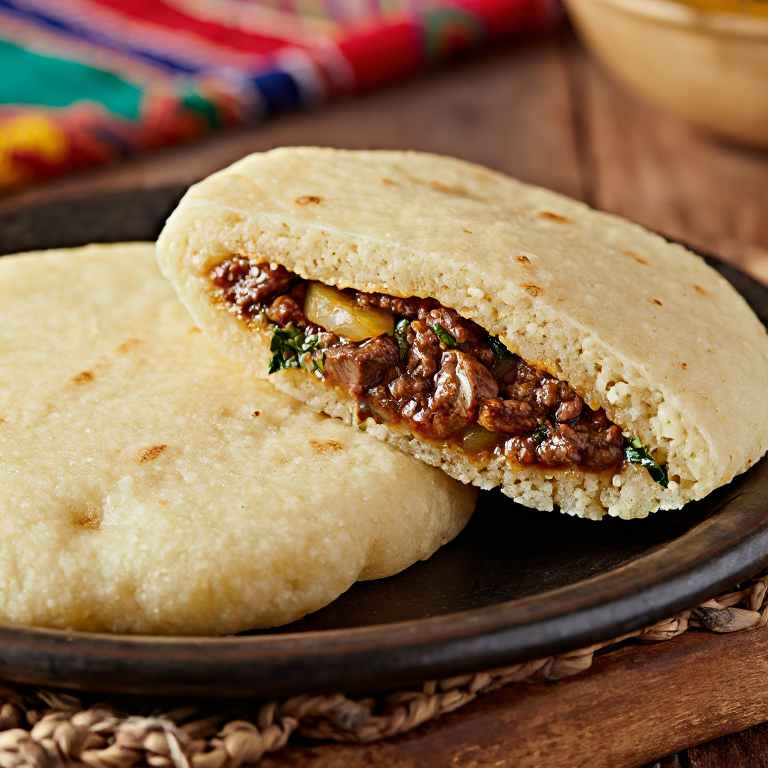 Arepa de Sancocho Dominicano