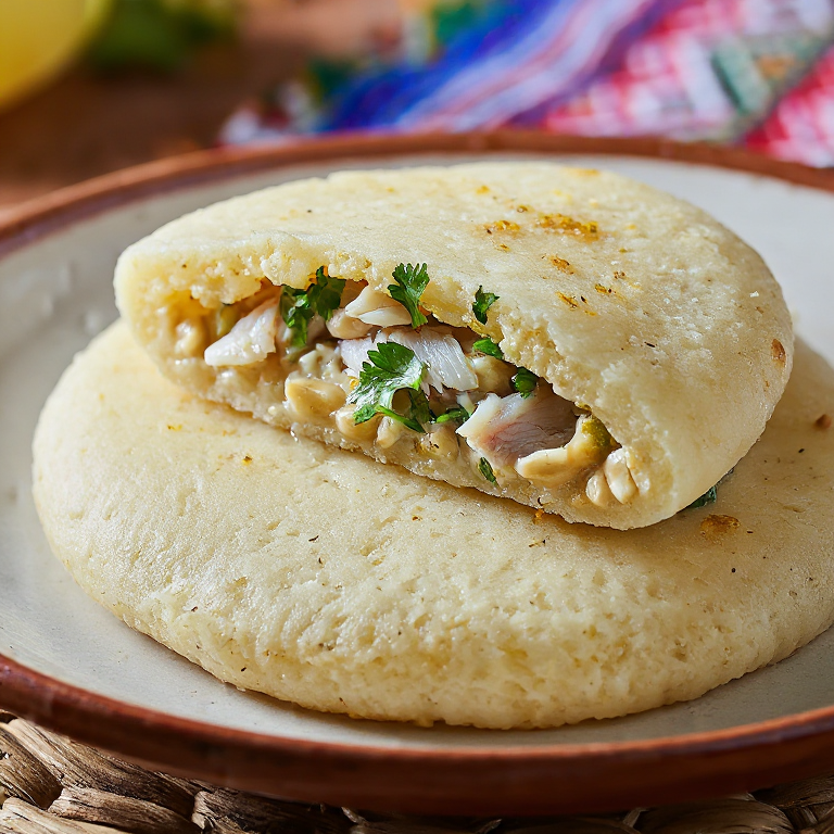 Arepa de Sango de Pescado (Arepa de Pescado con Maní y Plátano)